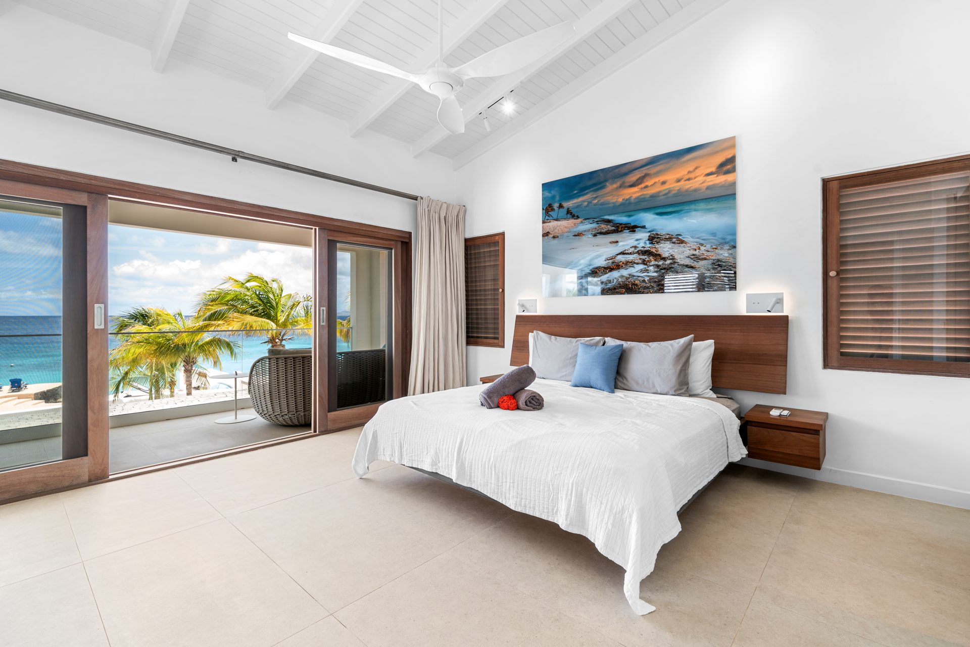 Master bedroom with panoramic ocean view